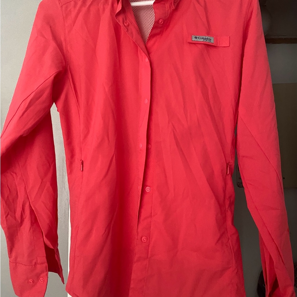Columbia Men's Vibrant Red Shirt Jacket